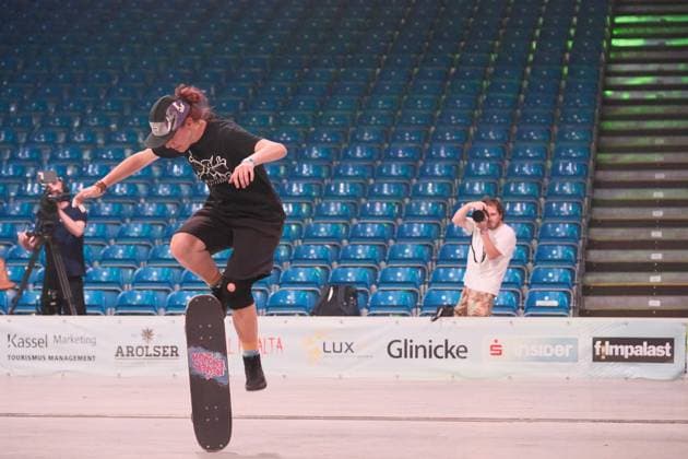 15.078.2026 xkhx Kassel World Freestyle 2026 Skateboarding Championships - Women Pro Qualifiers Bild zeigt Freya Ruske (Germany) - *** 15 078 2026 xkhx Kassel World Freestyle 2026 Skateboarding Championships Women s Pro Qualifiers; photo shows Freya Ruske of Germany