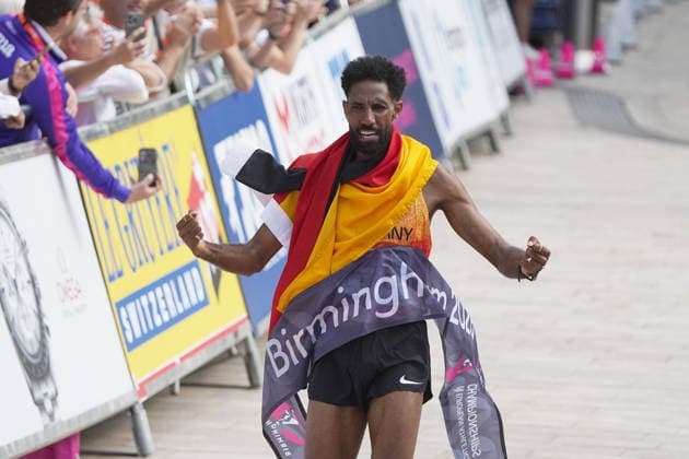 Birmingham , Leichtathletik, Athletics, Track and Field, EAA, Leichtathletik EM Birmingham 2026 European Championships birmingham 2026 , 10.08-16.08.2026, Alexander Stadium Birmingham, Grossbritannien , Marathon Männer , Marathon Men Final, Amanal Petros, Deutschland, Germany GER Copyright Gladys Chai von der Laage *** Birmingham, Track and Field, Athletics, EAA, 2026 European Athletics Championships in Birmingham, August 10–16, 2026, Alexander Stadium, Birmingham, United Kingdom, Men’s Marathon, Men’s Marathon Final, Amanal Petros, Germany, GER Copyright Gladys Chai von der Laage