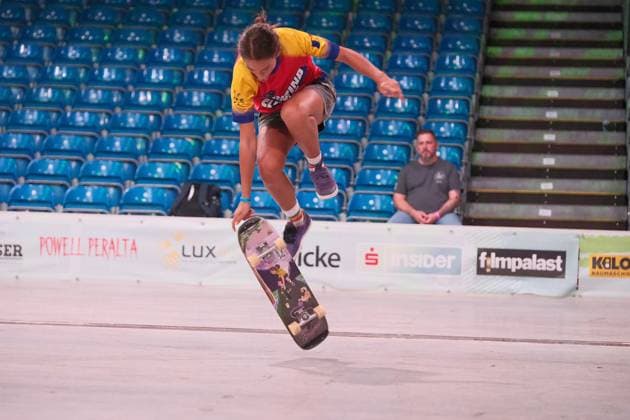 15.078.2026 xkhx Kassel World Freestyle 2026 Skateboarding Championships - Women Pro Qualifiers Bild zeigt Eva Grigore (Rumanien) - *** 15 078 2026 xkhx Kassel World Freestyle 2026 Skateboarding Championships Women s Pro Qualifiers; photo shows Eva Grigore of Romania