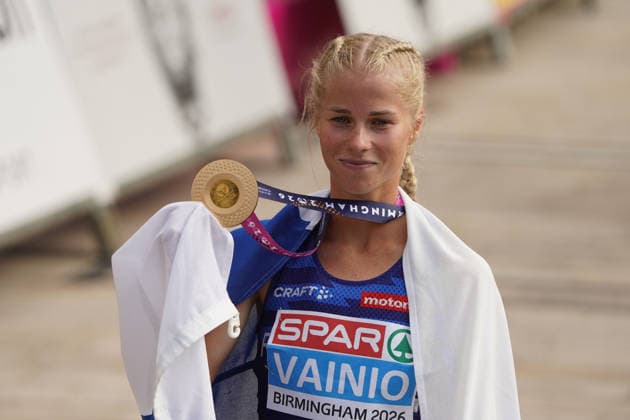 Birmingham , Leichtathletik, Athletics, Track and Field, EAA, Leichtathletik EM Birmingham 2026 European Championships birmingham 2026 , 10.08-16.08.2026, Alexander Stadium Birmingham, Grossbritannien , Marathon Frauen , Marathon Women Final, Elisa Vainio Finland FIN Copyright Gladys Chai von der Laage *** Birmingham, Track and Field, Athletics, EAA, 2026 European Athletics Championships in Birmingham, 10 08 16 08 2026, Alexander Stadium, Birmingham, Great Britain, Women’s Marathon, Women’s Marathon Final, Elisa Vainio, Finland (FIN). Copyright Gladys Chai von der Laage