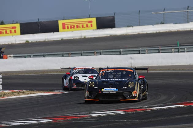 Nürburg, Deutschland 15.- 16. August 2026: Porsche Sixt Carrera Cup Deutschland - 2026 - Nürburgring - Sonntag Rennen 2 Im Bild: Rennsieger Chester Kieffer (LUX 11) vor Marcus Amand (FIN 99) Nürburgring Rheinland-Pfalz *** Nürburg, Germany, August 15–16, 2026 Porsche Sixt Carrera Cup Germany 2026 Nürburgring Sunday Race 2 Pictured: Race winner Chester Kieffer (LUX) 11 ahead of Marcus Amand (FIN) 99 Nürburgring, Rhineland-Palatinate Copyright: xFotostandx xFWMEDIAx