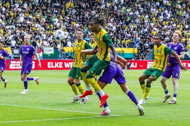DEN HAAG , 16-08-2026 , WerkTalent Stadium , season 2026 2027 , Dutch Eredivisie football , match between ADO Den Haag and FC Groningen , picture shows ADO player Yannick Eduardo ADO - Groningen  x205768922x Copyright: