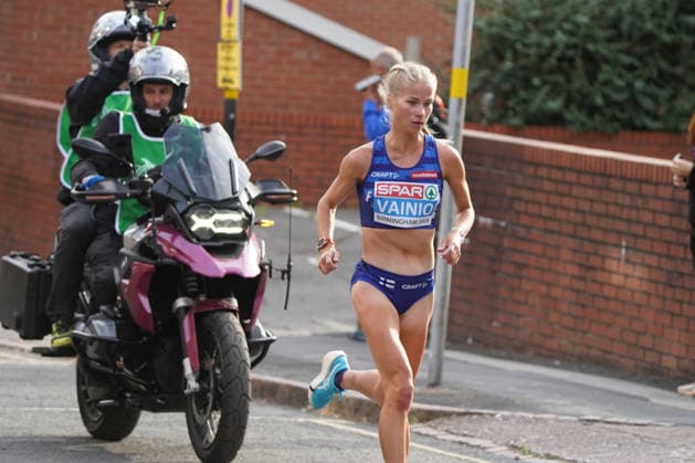 Birmingham , Leichtathletik, Athletics, Track and Field, EAA, Leichtathletik EM Birmingham 2026 European Championships birmingham 2026 , 10.08-16.08.2026, Alexander Stadium Birmingham, Grossbritannien , Marathon Frauen , Marathon Women Final, Elisa Vainio Finland FIN Copyright Gladys Chai von der Laage *** Birmingham, Track and Field, Athletics, EAA, 2026 European Athletics Championships in Birmingham, August 10–16, 2026, Alexander Stadium, Birmingham, Great Britain, Women’s Marathon, Women’s Marathon Final, Elisa Vainio, Finland (FIN), Copyright Gladys Chai von der Laage