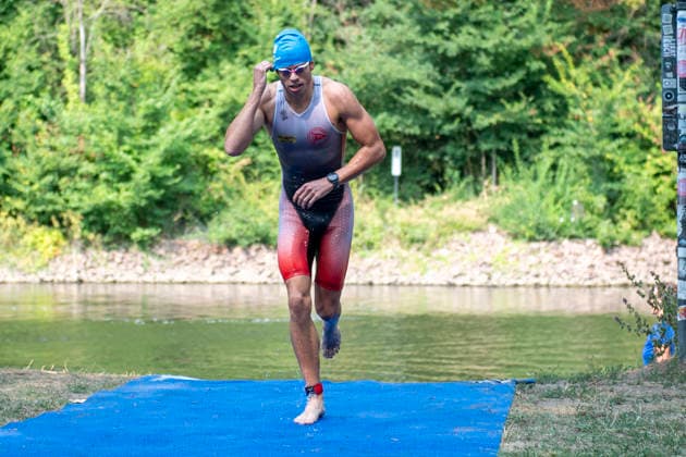 Deutsche Meisterschaften im Swim & Run 2026 Deutschland, Halle Saale 16.August 2026 Im Bild:Sebastian Grassewitz (WVC Kassel) Halle Saale Peissnitz Ziegelwiese Sachsen Anhalt Deutschland *** 2026 German Swim Run Championships, Halle an der Saale, August 16, 2026. Pictured: Sebastian Grassewitz, WVC Kassel, Halle an der Saale, Peissnitz, Ziegelwiese, Saxony-Anhalt, Germany