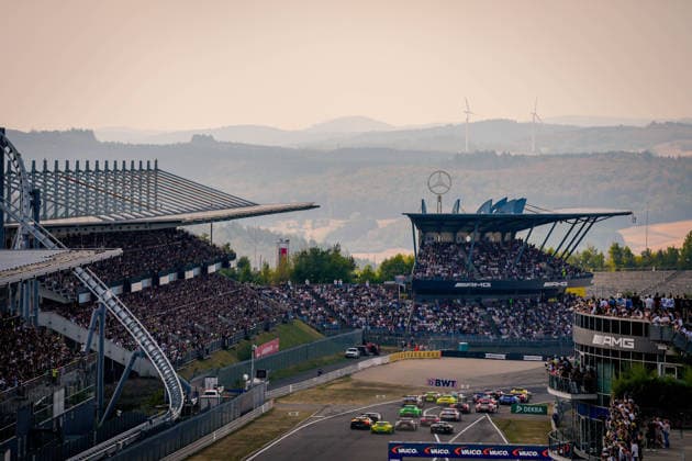Sport Bilder des Tages DTM, 11. + 12. Rennen Nürburgring 2026 63 Lamborghini Temerario GT3, GRT Grasser-Racing-Team: Mirko Bortolotti, 19 Lamborghini Temerario GT3, GRT Grasser-Racing-Team: Christian Engelhart, 130 Lamborghini Temerario GT3, ABT Sportsline: Luca Engstler - picture by Gruppe C Photography Nürburgring Germany Copyright: xGruppexCxPhotographyx