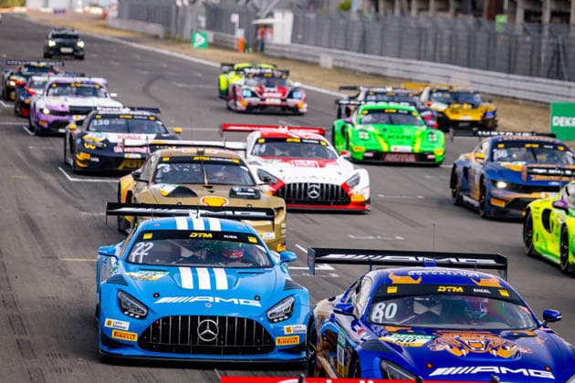 DTM, 11. + 12. Rennen Nürburgring 2026 80 Mercedes-AMG GT3 EVO, Winward Racing: Maro Engel, 22 Mercedes-AMG GT3 EVO, Landgraf Motorsport: Lucas Auer - picture by Gruppe C Photography Nürburgring Germany Copyright: xGruppexCxPhotographyx