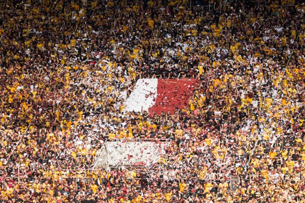 16.08.2026, xomx, Fussball 2.Bundesliga, Dynamo Dresden - SV Darmstadt 98 v.l. Fans SGD im K Block (DFL DFB REGULATIONS PROHIBIT ANY USE OF PHOTOGRAPHS as IMAGE SEQUENCES and or QUASI-VIDEO) Dresden *** August 16, 2026, xomx, Soccer 2. Bundesliga, Dynamo Dresden vs. SV Darmstadt 98, SGD fans in Block K. DFL and DFB regulations prohibit any use of photographs as image sequences and or quasi-video. Dresden