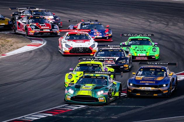 DTM, 11. + 12. Rennen Nürburgring 2026 7 Aston Martin Vantage AMR GT3 EVO, Comtoyou Racing: Nicki Thiim, 36 Ford Mustang GT3, HRT Ford Racing: Arjun Maini - picture by Gruppe C Photography Nürburgring Germany Copyright: xGruppexCxPhotographyx