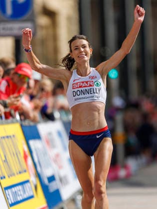 BIRMINGHAM, GREAT BRITAIN - AUGUST 16, 2026: Abbie DONNELLY (GBR Great Britain) wins the Bronze medal in the marathon during the European Athletics Championships on August 16, 2026 in Birmingham, Great Britain. Great Britain Copyright: xAxelxKohringx
