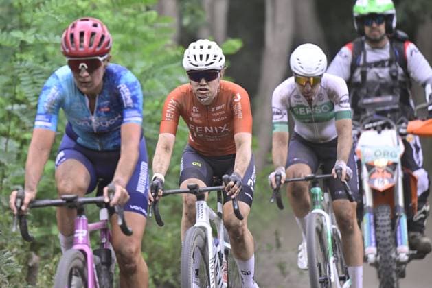 Belgian Gravel Championships 2026 GROBBENDONK, BELGIUM - AUGUST 16: pictured during the 2026 Belgian Gravel Championships on August 16, 2026 in Grobbendonk, Belgium, 16 08 2026 Grobbendonk Belgium  Copyright: xJanxDexMeuleneirx