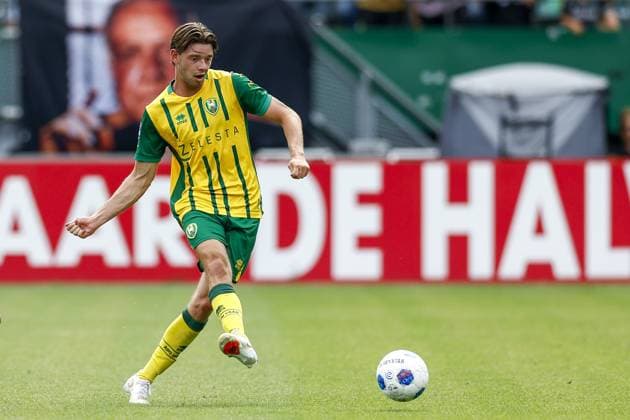 DEN HAAG , 16-08-2026 , WerkTalent Stadium , season 2026 2027 , Dutch Eredivisie football , match between ADO Den Haag and FC Groningen , picture shows ADO Den Haag player Finn de Bruin ADO - Groningen  x205773816x Copyright: