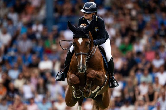 260816 Amanda Staam of Sweden with horse Corpoubet compete in the Eventing Show Jumping Final during day 6 of the 2026 FEI World Championships on August 16, 2026 in Aachen. Photo: Emma Wallskog BILDBYRAN kod EW EW0687 ridsport equestrian rid-vm 2026 2026 fei world championships bbeng ridsport-vm fälttävlan eventing dressage dressyr *** August 16, 2026: Amanda Staam of Sweden, riding Corpoubet, competes in the Eventing Show Jumping Final on Day 6 of the 2026 FEI World Championships, 2026 in Aachen. Photo by Emma Wallskog, BILDBYRAN, code EW EW0687. equestrian sports, riding, 2026 World Championships, 2026 FEI World Championships, BBENG, equestrian sports, World Championships, eventing, dressage  Copyright: EMMAxWALLSKOG BB260816EW018