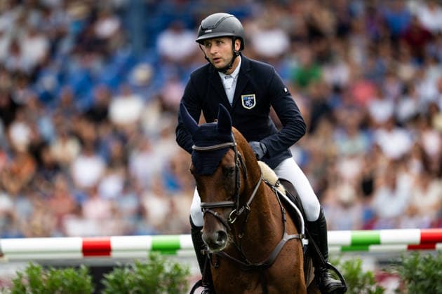 260816 Axel Lindberg of Finland with horse Quelle Bonne compete in the Eventing Show Jumping Final during day 6 of the 2026 FEI World Championships on August 16, 2026 in Aachen. Photo: Emma Wallskog BILDBYRAN kod EW EW0687 ridsport equestrian rid-vm 2026 2026 fei world championships bbeng ridsport-vm fälttävlan eventing dressage dressyr *** August 16, 2026: Axel Lindberg of Finland, riding Quelle Bonne, competes in the Eventing Show Jumping Final on Day 6 of the 2026 FEI World Championships in Aachen. 2026 in Aachen. Photo by Emma Wallskog. BILDBYRAN code EW EW0687 equestrian sports riding 2026 World Championships 2026 FEI World Championships BBENG equestrian sports World Championships eventing dressage  Copyright: EMMAxWALLSKOG BB260816EW021