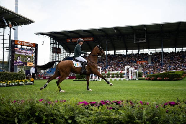 260816 Padraig McCarthy of Ireland with horse MGH Zabaione compete in the Eventing Show Jumping Final during day 6 of the 2026 FEI World Championships on August 16, 2026 in Aachen. Photo: Emma Wallskog BILDBYRAN kod EW EW0687 ridsport equestrian rid-vm 2026 2026 fei world championships bbeng ridsport-vm fälttävlan eventing dressage dressyr *** August 16, 2026: Padraig McCarthy of Ireland, riding MGH Zabaione, competes in the Eventing Show Jumping Final on Day 6 of the 2026 FEI World Championships in Aachen. 2026 in Aachen. Photo by Emma Wallskog, BILDBYRAN, code EW EW0687. equestrian sports, riding, 2026 World Championships, 2026 FEI World Championships, BBENG, equestrian sports, World Championships, eventing, dressage  Copyright: EMMAxWALLSKOG BB260816EW023