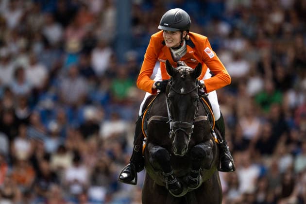 260816 Splinter Bergsma of Netherlands with horse Vigo Key compete in the Eventing Show Jumping Final during day 6 of the 2026 FEI World Championships on August 16, 2026 in Aachen. Photo: Emma Wallskog BILDBYRAN kod EW EW0687 ridsport equestrian rid-vm 2026 2026 fei world championships bbeng ridsport-vm fälttävlan eventing dressage dressyr *** August 16, 2026: Splinter Bergsma of the Netherlands, riding Vigo Key, competes in the Eventing Show Jumping Final on Day 6 of the 2026 FEI World Championships on August 16, 2026 in Aachen. Photo by Emma Wallskog, BILDBYRAN, code EW EW0687. equestrian sports, riding, 2026 World Championships, 2026 FEI World Championships, BBENG, equestrian sports, World Championships, eventing, dressage  Copyright: EMMAxWALLSKOG BB260816EW025