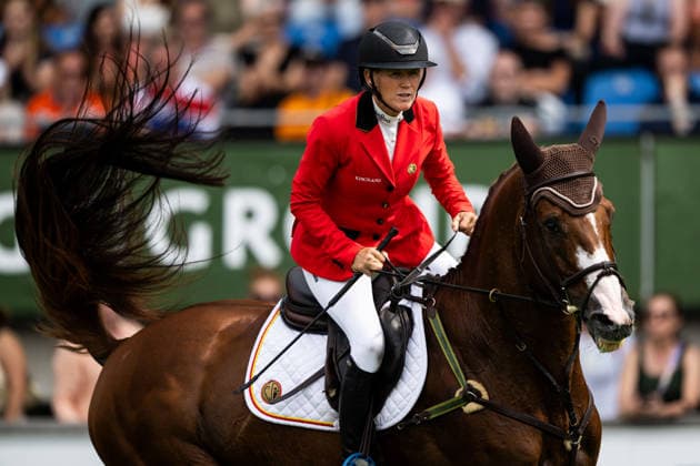 260816 Karin Donckers of Belgium with horse Leipheimer van t Verahof compete in the Eventing Show Jumping Final during day 6 of the 2026 FEI World Championships on August 16, 2026 in Aachen. Photo: Emma Wallskog BILDBYRAN kod EW EW0687 ridsport equestrian rid-vm 2026 2026 fei world championships bbeng ridsport-vm fälttävlan eventing dressage dressyr *** August 16, 2026: Karin Donckers of Belgium, riding Leipheimer van t Verahof, competes in the Eventing Show Jumping Final on Day 6 of the 2026 FEI World Championships in Aachen. 2026 in Aachen. Photo by Emma Wallskog. BILDBYRAN code EW EW0687 equestrian sports riding 2026 World Championships 2026 FEI World Championships bbeng equestrian sports World Championships eventing dressage  Copyright: EMMAxWALLSKOG BB260816EW027