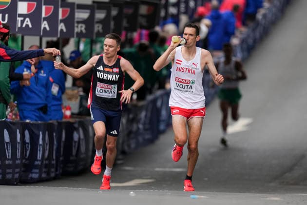 ATHLETICS - European Athletics Championships BIRMINGHAM,ENGLAND,16.AUG.26 - ATHLETICS - European Athletics Championships, Marathon, Men. Image shows Andreas Vojta (AUT).  GEPAxpictures xRanjithxKumar