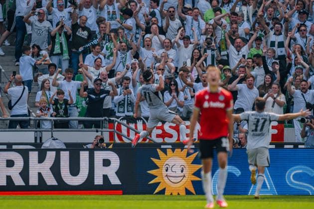 Deutschland: 2. Bundesliga 2026 - 2027, 2. Spieltag - Hannover 96 vs VfL Wolfsburg - Heinz von Heiden Arena (Hannover): Fabian Reese (VfL Wolfsburg, 11) Tor, Torjubel, Emotionen, Jubel, Freude *** Germany 2. Bundesliga 2026–2027, Matchday 2: Hannover 96 vs. VfL Wolfsburg at Heinz von Heiden Arena in Hannover; Fabian Reese (VfL Wolfsburg), 11th goal, goal celebration, emotions, cheering, joy Copyright: xTomxLauruschkatx