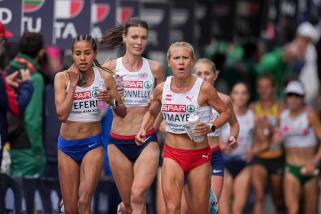 ATHLETICS - European Athletics Championships BIRMINGHAM,ENGLAND,16.AUG.26 - ATHLETICS - European Athletics Championships, Marathon, Women. Image shows Julia Mayer (AUT).  GEPAxpictures xRanjithxKumar