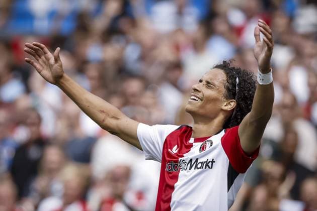 ROTTERDAM - Gjivai ZechiÃ«l of Feyenoord celebrates scoring the 1-0 during the Dutch Eredivisie match between Feyenoord and Go Ahead Eagles at Feyenoord stadium De Kuip on August 16, 2026, in Rotterdam, the Netherlands. PIETER STAM DE JONGE ANP Eredivisie 2026-2027 xVIxANPxSportx xxANPxIVx 565611954 originalFilename: 565611954.jpg