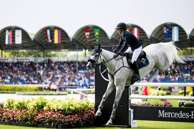 260816 Louise Romeike of Sweden with horse Caspian rcompete in the Eventing Show Jumping Final during day 6 of the 2026 FEI World Championships on August 16, 2026 in Aachen. Photo: Emma Wallskog BILDBYRAN kod EW EW0687 ridsport equestrian rid-vm 2026 2026 fei world championships bbeng ridsport-vm fälttävlan eventing sverige *** August 16, 2026: Louise Romeike of Sweden, riding Caspian, competed in the Eventing Show Jumping Final on Day 6 of the 2026 FEI World Championships in Aachen. 2026 in Aachen. Photo by Emma Wallskog, BILDBYRAN, code EW EW0687. equestrian sports, 2026 World Championships, 2026 FEI World Championships, BBENG, equestrian sports, World Championships, eventing, Sweden  Copyright: EMMAxWALLSKOG BB260816EW028