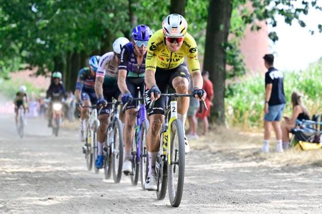 Belgian Gravel Championships 2026 GROBBENDONK, BELGIUM - AUGUST 16: Van Aert Wout (BEL) of Team Visma Lease a Bike pictured during the 2026 Belgian Gravel Championships on August 16, 2026 in Grobbendonk, Belgium, 16 08 2026 Grobbendonk Belgium  Copyright: xJanxDexMeuleneirx