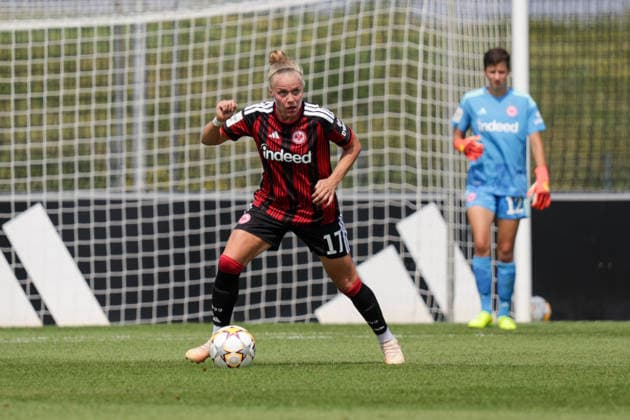 16.08.2026, xgrfx, Fussball Testspiel Frauen , OL Lyonnes - Eintracht Frankfurt v.l. Pia-Sophie Wolter (Eintracht Frankfurt) (DFL DFB REGULATIONS PROHIBIT ANY USE OF PHOTOGRAPHS as IMAGE SEQUENCES and or QUASI-VIDEO) Herzogenaurach *** August 16, 2026, xgrfx, Women s Soccer Friendly Match, OL Lyonnes vs. Eintracht Frankfurt, featuring Pia Sophie Wolter, Eintracht Frankfurt. DFL and DFB regulations prohibit any use of photographs as image sequences and or quasi-video. Herzogenaurach