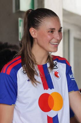 16.08.2026, xgrfx, Fussball Testspiel Frauen , OL Lyonnes - Eintracht Frankfurt v.l. Jule Brand (OL Lyonnes) (DFL DFB REGULATIONS PROHIBIT ANY USE OF PHOTOGRAPHS as IMAGE SEQUENCES and or QUASI-VIDEO) Herzogenaurach *** August 16, 2026, xgrfx, Women s Soccer Friendly Match, OL Lyonnes vs. Eintracht Frankfurt, Jule Brand, OL Lyonnes, DFL, DFB. REGULATIONS PROHIBIT ANY USE OF PHOTOGRAPHS AS IMAGE SEQUENCES AND OR QUASI-VIDEO. Herzogenaurach