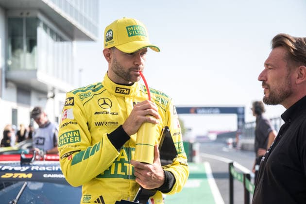 16.08.2026, GER, Motorsport, ADAC DTM, Saison 2026, Nürburgring Pole-Sitter Jules Gounon ( Andorra, Mercedes-AMG Team MANN-Filter, Mamba, Mercedes-AMG GT3, 48 ) in der Boxengasse beim Sonntagsrennen DTM am Nürburgring Nürburg Nürburgring Rheinland-Pfalz Deutschland *** August 16, 2026, GER, Motorsports, ADAC DTM, 2026 Season, Nürburgring pole sitter Jules Gounon from Andorra, Mercedes AMG Team MANN Filter, Mamba, Mercedes AMG GT3, No. 48 in the pit lane during Sunday’s DTM race at the Nürburgring, Nürburg, Rhineland-Palatinate, Germany Copyright: xnordphotoxGmbHx xKnabx