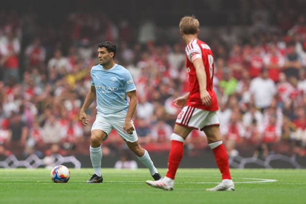 Arsenal v Manchester City FA Community Shield Mateo Kovacic of Manchester City attacks during the FA Community Shield match between Arsenal and Manchester City at the Principality Stadium, Cardiff 16 08 2026 UK Newspapers OUT Copyright: xKaraxThomasx FIL-23790-0019