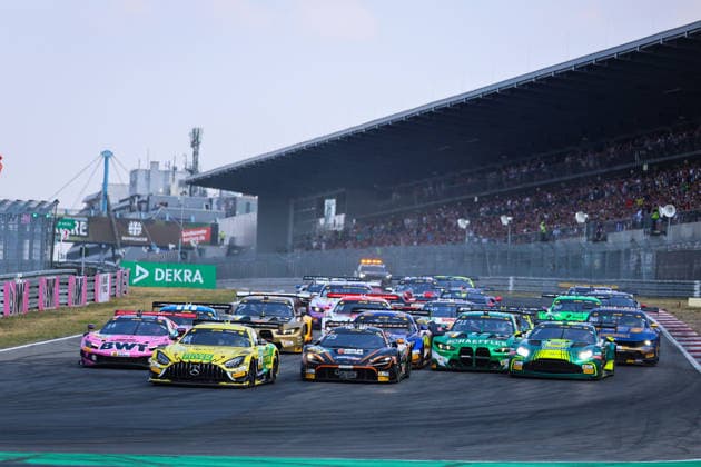 DTM, 11. + 12. Rennen Nürburgring 2026 48 Mercedes-AMG GT3 EVO, Winward Racing: Jules Gounon, 25 McLaren 720S GT3 Evo, Dörr Motorsport: Ben Dörr, 14 Ferrari 296 GT3 EVO, EMIL FREY RACING: Matteo Cairoli, 11 BMW M4 GT3 Evo, Schubert Motorsport: Marco Wittmann, 7 Aston Martin Vantage AMR GT3 EVO, Comtoyou Racing: Nicki Thiim - picture by Gruppe C Photography Nürburgring Nürburgring Rheinland-Pfalz Germany Copyright: xGruppexCxPhotographyx
