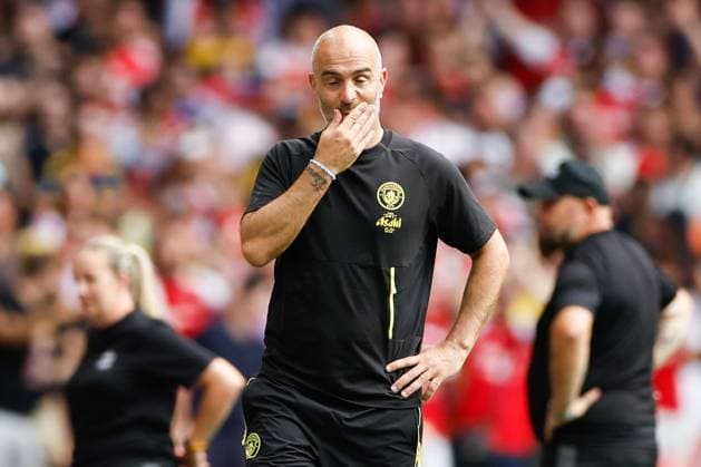 Manager Enzo Maresca shows dejection after Arsenal s third goal Arsenal v Manchester City, FA Community Shield, Principality Stadium, Cardiff, UK - 16 Aug 2026Cardiff Principality Stadium United Kingdom EDITORIAL USE ONLY No use with unauthorised audio, video, data, fixture lists, club league logos or live services. Online in-match use limited to 120 images, no video emulation. No use in betting, games or single club league player publications.  Copyright: xMattxImpey Shutterstockx 17096419bk
