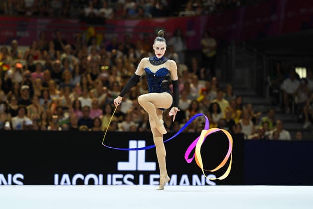 Darja Varfolomeev (Deutschland) Weltmeisterschaften Rhythmische Sportgymnastik - Geraetefinals, 16.08.2026 Weltmeisterschaften Rhythmische Sportgymnastik - Geraetefinals, 16.08.2026, Frankfurt *** Darja Varfolomeev, Germany, Rhythmic Gymnastics World Championships, Apparatus Finals, August 16, 2026, Rhythmic Gymnastics World Championships, Apparatus Finals, August 16, 2026, Frankfurt Copyright: xEibner-Pressefoto xHoepnerx EP_PHR