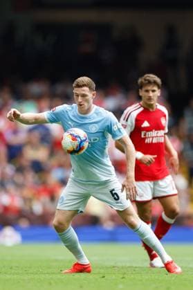 Elliot Anderson of Manchester City in action Arsenal v Manchester City, FA Community Shield, Principality Stadium, Cardiff, UK - 16 Aug 2026Cardiff Principality Stadium United Kingdom EDITORIAL USE ONLY No use with unauthorised audio, video, data, fixture lists, club league logos or live services. Online in-match use limited to 120 images, no video emulation. No use in betting, games or single club league player publications.  Copyright: xMattxImpey Shutterstockx 17096419bs