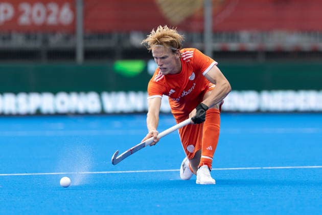 Netherlands v New Zealand - FIH Hockey World Cup AMSTELVEEN, NETHERLANDS - AUGUST 16: Jip Janssen of Netherlands during the FIH Hockey World Cup match between Netherlands and New Zealand at Wagener Stadion on August 16, 2026 in Amstelveen, Netherlands. Amstelveen Wagener Stadion Netherlands Content not available for redistribution in The Netherlands directly or indirectly through any third parties. Copyright: xMarcelxvanxPlateringenx