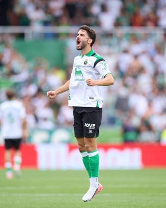 August 16, 2026, Santander, Cantabria, Spain: Andres Martin of Real Racing Club de Santander celebrates after scoring the team s first goal during the LaLiga EA Sports match between Real Racing Club de Santander and Villarreal CF at Campos de de El Sardinero on August 16, 2026, in Santander, Spain. Santander Spain - ZUMAa181 20260816_zaa_a181_010 Copyright: xRicardoxLarreinax