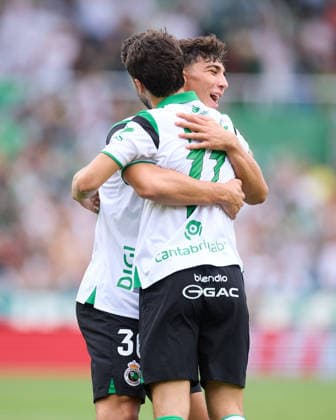 August 16, 2026, Santander, Cantabria, Spain: Andres Martin of Real Racing Club de Santander celebrates after scoring the team s first goal during the LaLiga EA Sports match between Real Racing Club de Santander and Villarreal CF at Campos de de El Sardinero on August 16, 2026, in Santander, Spain. Real Racing Club De Santander V Villarreal CF - LaLiga EA Sports  - ZUMAa181 20260816_zaa_a181_013 Copyright: xRicardoxLarreinax