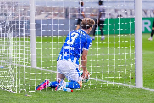 Deutschland: 3.Liga, Saison 2026 2027, 16.08.2026, 2. Spieltag, FC Hansa Rostock vs Waldhof Mannheim, Ostseestadion : Bohnert, Florian (FC Hansa Rostock, 3) *** German 3rd Division, 2026–2027 Season, August 16, 2026, Matchday 2, FC Hansa Rostock vs. Waldhof Mannheim, Ostseestadion Bohnert, Florian FC Hansa Rostock, 3 Copyright: xMichellexLukax