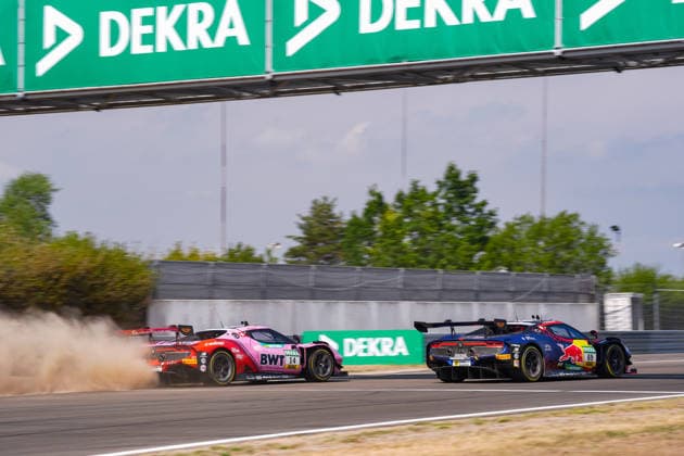 DTM, 11. + 12. Rennen Nürburgring 2026 69 Ferrari 296 GT3 EVO, EMIL FREY RACING: Thierry Vermeulen, 14 Ferrari 296 GT3 EVO, EMIL FREY RACING: Matteo Cairoli - picture by Gruppe C Photography Nürburgring Germany Copyright: xGruppexCxPhotographyx
