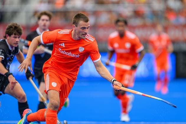 AMSTELVEEN, 16-08-2026, Wagener Stadion, FIH Hockey World Cup 2026 Men, 2026. Jorrit Croon during the game Netherlands - New Zealand (men). Netherlands - New Zealand (men)  x205781823x Copyright: