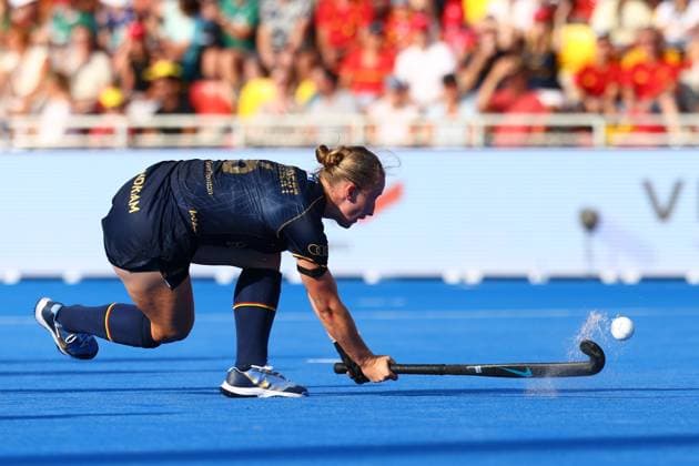 Belgium v New Zealand - FIH Women s Hockey World Cup 2026 WAVRE, BELGIUM - AUGUST 16 : Charlotte Englebert of Belgium in action pictured during the FIH Women s Hockey World Cup 2026 first phase group pool C match between Belgium and New Zealand pictured on August 16, 2026 in Wavre, Belgium, 16-08-26 Wavre Belgium  Copyright: xXpix