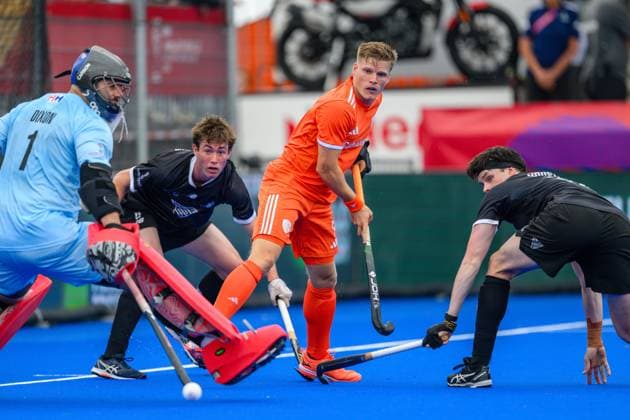 AMSTELVEEN, 16-08-2026, Wagener Stadion, FIH Hockey World Cup 2026 Men, 2026. Koen Bijen during the game Netherlands - New Zealand (men). Netherlands - New Zealand (men)  x205781987x Copyright: