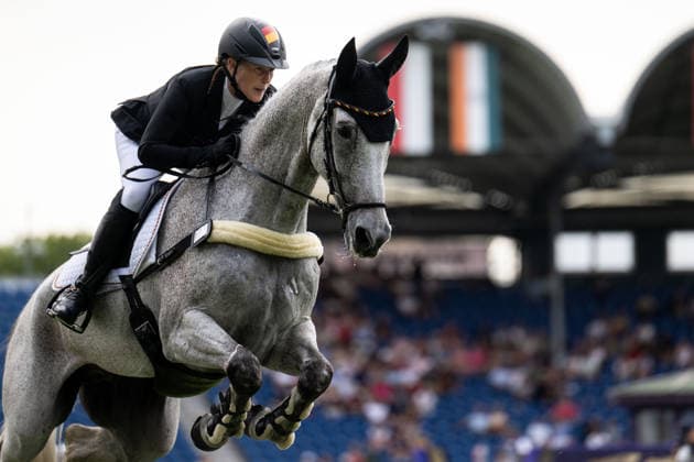260816 Malin Hansen-Hotopp of Germany with horse Carlitos Quidditch compete in the Eventing Show Jumping Final during day 6 of the 2026 FEI World Championships on August 16, 2026 in Aachen. Photo: Emma Wallskog BILDBYRAN kod EW EW0687 ridsport equestrian rid-vm 2026 2026 fei world championships bbeng ridsport-vm fälttävlan eventing *** August 16, 2026: Malin Hansen, a top rider from Germany, and her horse Carlitos Quidditch compete in the Eventing Show Jumping Final on Day 6 of the 2026 FEI World Championships on August 16, 2026 in Aachen. Photo by Emma Wallskog. BILDBYRAN code EW EW0687 equestrian sports 2026 World Championships 2026 FEI World Championships BBENG equestrian sports World Championships eventing  Copyright: EMMAxWALLSKOG BB260816EW072