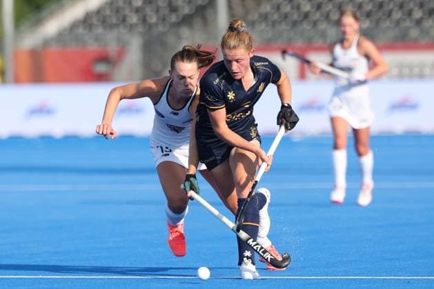 Belgium v New Zealand - FIH Women s Hockey World Cup 2026 WAVRE, BELGIUM - AUGUST 16 : Emma Puvrez of Belgium in action pictured during the FIH Women s Hockey World Cup 2026 first phase group pool C match between Belgium and New Zealand pictured on August 16, 2026 in Wavre, Belgium, 16-08-26 Wavre Belgium  Copyright: xXpix