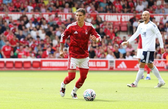 UK: Nottingham Forest v Stade Brestois 29, Friendly, 16 August 2026 Nottingham Forest s Nicolas Dominguez Nottingham The City Ground Nottinghamshire England Copyright: xDanxWestwell:xSPORTPIX.ORG.UKx