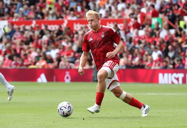 UK: Nottingham Forest v Stade Brestois 29, Friendly, 16 August 2026 Nottingham Forest s Xaver Schlager Nottingham The City Ground Nottinghamshire England Copyright: xDanxWestwell:xSPORTPIX.ORG.UKx
