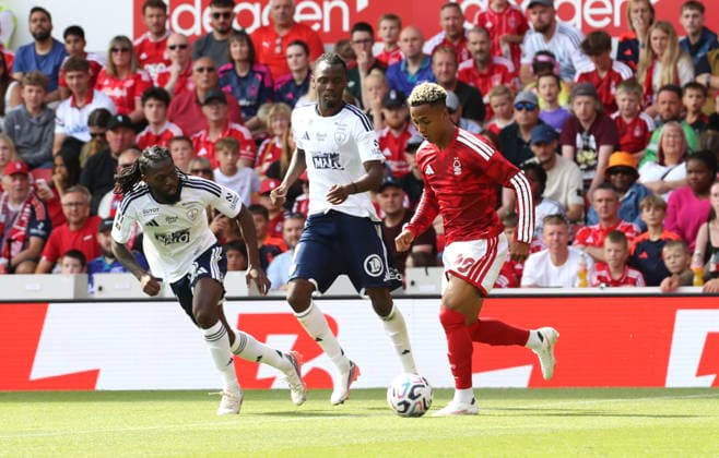 UK: Nottingham Forest v Stade Brestois 29, Friendly, 16 August 2026 Nottingham Forest s Omari Hutchinson Nottingham The City Ground Nottinghamshire England Copyright: xDanxWestwell:xSPORTPIX.ORG.UKx
