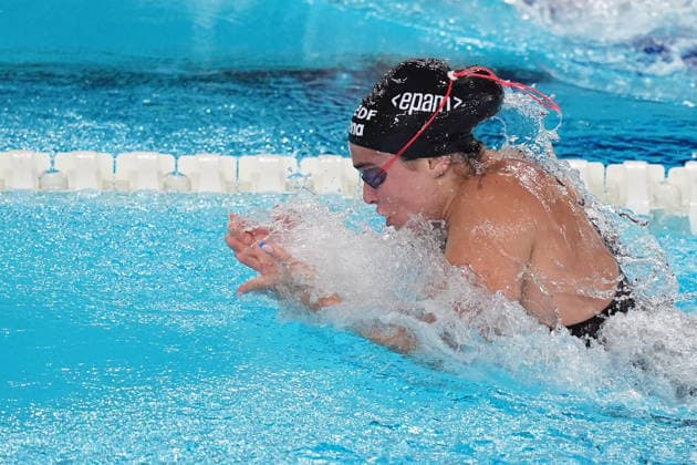 Benedetta Pilato win silver medal in the women s 50m breaststroke at the Swimming European Aquatics Championships Paris 2026, Paris, August 15 , 2026  Copyright: xDavidexSpada LaPressex