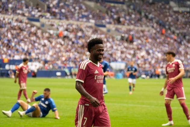 16.08.2026: Fußball: FC Schalke 04 - Real Madrid, Testspiel in der Veltins Arena Gelsenkirchen. Vinicius Junior (Real Madrid, 7) WICHTIGER HINWEIS: Gemäß den Vorgaben der DFL und des DFB ist es untersagt, in dem Stadion und oder vom Spiel angefertigte Fotoaufnahmen in Form von Sequenzbildern und oder videoähnlichen Fotostrecken zu verwerten bzw. verwerten zu lassen. *** August 16, 2026: Soccer – FC Schalke 04 vs. Real Madrid, friendly match at the Veltins Arena in Gelsenkirchen; Vinicius Junior, Real Madrid, 7 IMPORTANT NOTICE: In accordance with the regulations of the DFL and the DFB, it is prohibited to use or allow the use of photographs taken in the stadium and or during the match in the form of sequential images and or video-like photo series. Copyright: xJamesxZabelx
