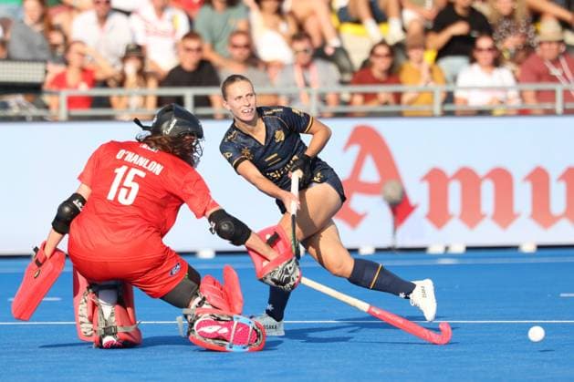 Belgium v New Zealand - FIH Women s Hockey World Cup 2026 WAVRE, BELGIUM - AUGUST 16 : Justine Rasir of Belgium in action pictured during the FIH Women s Hockey World Cup 2026 first phase group pool C match between Belgium and New Zealand pictured on August 16, 2026 in Wavre, Belgium, 16-08-26 Wavre Belgium  Copyright: xXpix